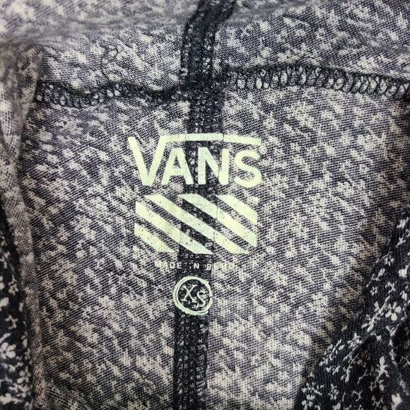 Vans Floral Print Long Sleeve Hooded Top XS - Picture 11 of 14